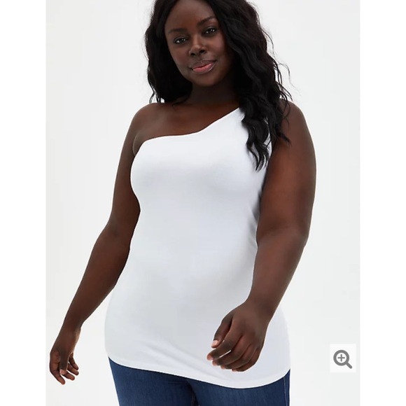 NWT TORRID Foxy One Shoulder Tank - Picture 4 of 8